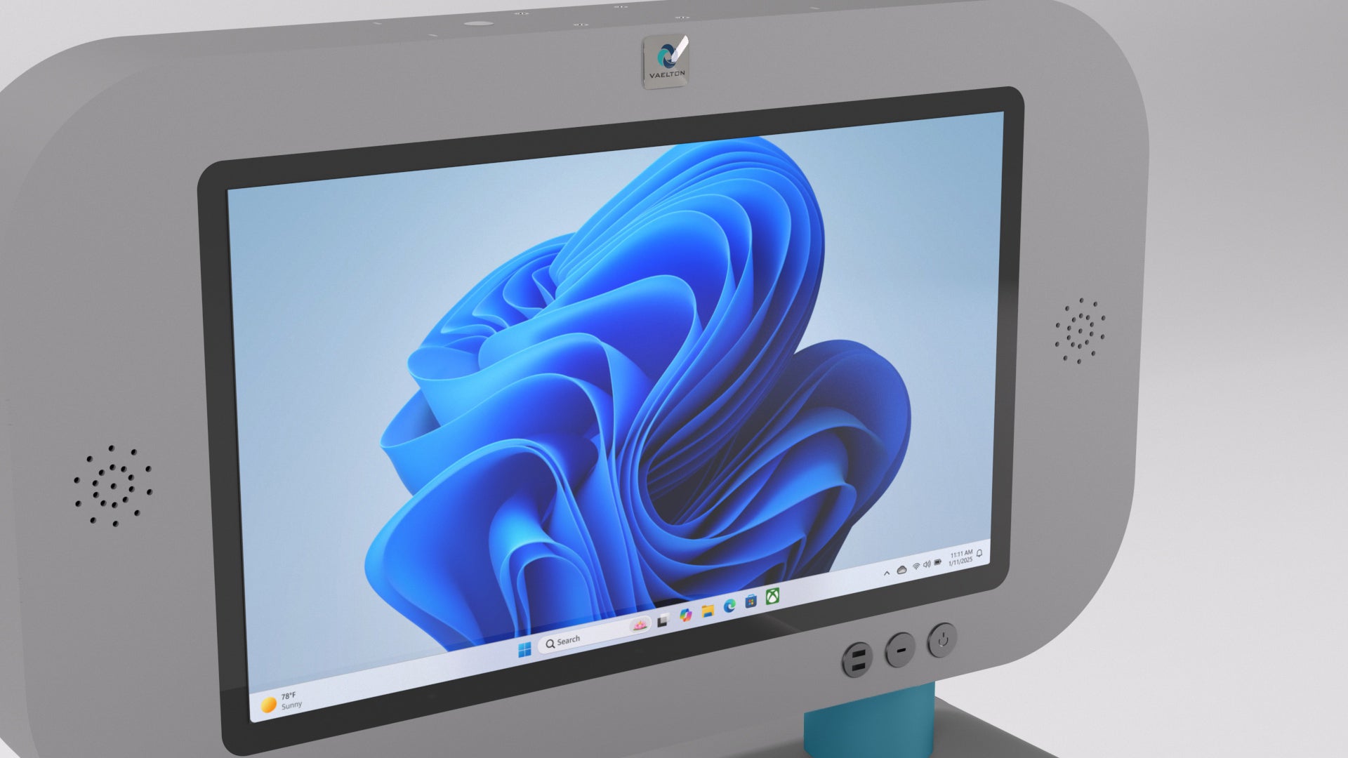 A touchscreen display of the Vaelton mobile workstation.